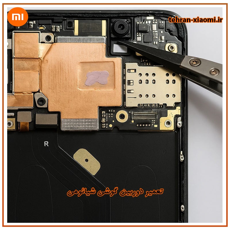 مراحل تعمیر دوربین گوشی شیائومی